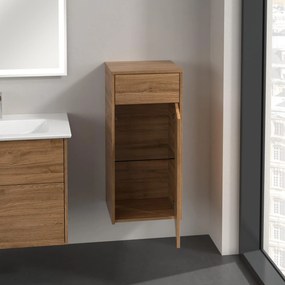 Villeroy &amp; Boch Finero dulap 40x35x87 cm agățat lateral stejar C53101RH