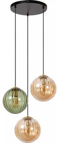 Lustră pe cablu Lucide 45493/03/33 MONSARAZ 3xE27/40W/230V verde/bej