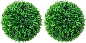 vidaXL Bile de arbuști cimișir artificiali, 2 buc., 47 cm