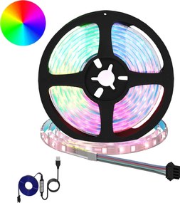 vidaXL Bandă LED 12 pcs Negru și transparent 2100 mm Cupru și Plastic