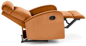 Fotoliu recliner Wonder velvet cinnamon H98 cm