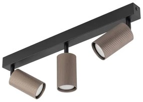 Spot TUNE 3xGU10/10W/230V negru/maro