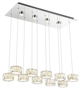 Lustră LED pe cablu Globo 49350-92H AMUR LED/92W/230V 4000K