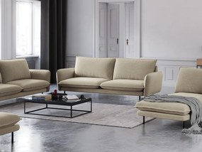 Canapea tapitata Vienna 3 locuri picioare gold – L200 x l92 x h95