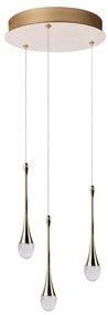 Lustra LED suspendata design decorativ DALMA 3 round GO