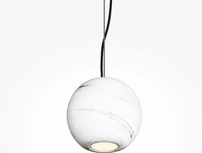 Lustra, Pendul minimalist sfera piatra alba Texture