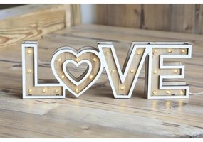 Globo 29976 - Lampa de masa LED LOVE 24xLED/0,06W/3xAA lemn