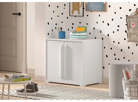 Comodă de copii albă 68x62x43 cm Sam – Vipack