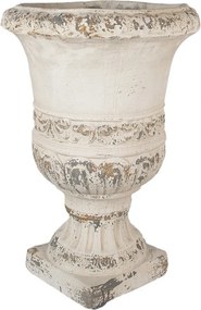 Vază decorativă, bej, stil brocante, Ø46x68 cm