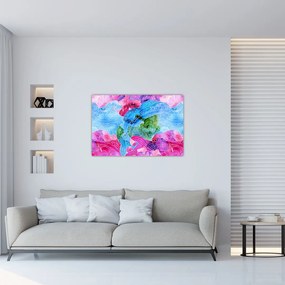 Tablou - Valuri colorate (90x60 cm)