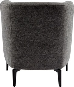 Fotoliu de design, gri / negru, KAPY