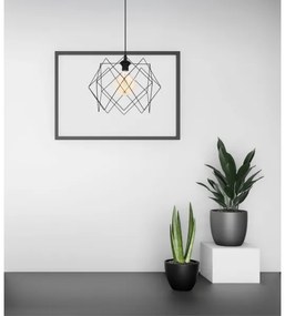 Lustră pe cablu GALL 1xE27/60W/230V negru