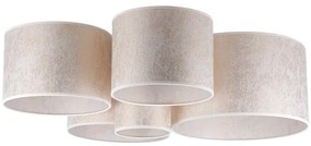 Duolla - Plafonieră ROLLER PENTO 5xE27/60W/230V auriu