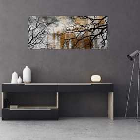 Tablou - Siluetă copac (120x50 cm)