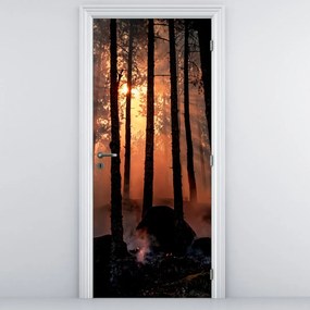 Fototapet pentru ușă - Pădurea întunecată (95x205cm)