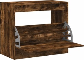 vidaXL Pantofar, stejar fumuriu, 80x42x69 cm, lemn compozit