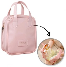 Geanta cosmetica LIGHT TRAVEL 17x19 cm, rozová
