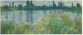 Tablou - Claude Monet, Banks of the Seine, reproducere (120x50 cm)