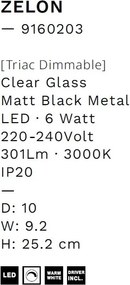 Aplica de perete LED moderna ZELON