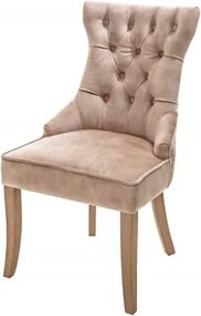 Set 2 scaune stil baroc Castle catifea maro cafeniu