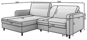 Coltar extensibil Gomsi pe stanga Manhattan 45