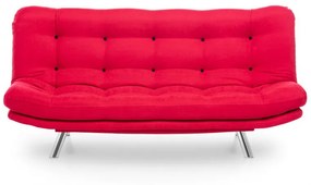 Canapea Extensibilă cu 3 Locuri Misa Sofabed, Rosu