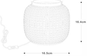 Lampă de masă Lucide 13525/01/31 SAFIYA 1xE14/25W/230V