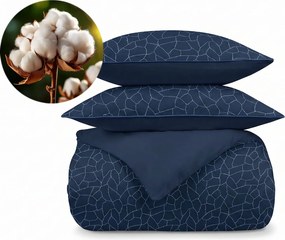 Set lenjerie de pat Dormeo Geo albastru