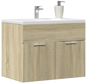 856207 vidaXL Dulap de chiuvetă, stejar Sonoma, 60x38,5x46 cm, PAL