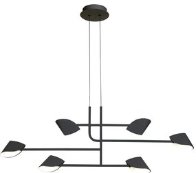 Lustra LED suspendata design modern CAPUCCINA 45W negru
