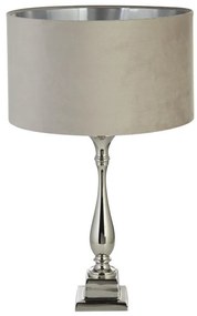 Veioza/Lampa de masa design lux elegant Belle crom/taupe