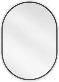Mexen Loft oglindă de baie ovală 70 x 50 cm, ramă neagră - 9851-070-050-000-70