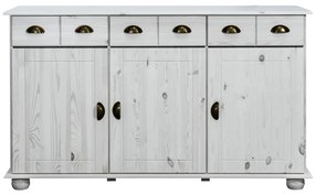 325539 vidaXL Servantă, 134x39x79,5 cm, lemn masiv de pin