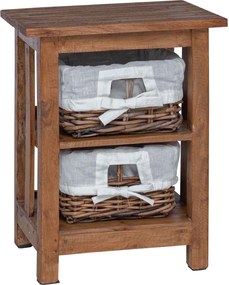 vidaXL Masă laterală Maro Lemn masiv de mahon