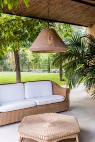 Lustra/Pendul iluminat exterior decorativ SAIGON cone T70 gri/maro
