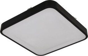 Lampă de tavan cu senzor WILTON 2xE27/60W/230V 33x33 cm neagră