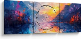 Tablou - Pictura peisajului (cu ceas) (90x30 cm)