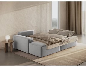 Colțar gri deschis extensibil (cu colț pe partea stângă ) Jodie – Micadoni Home