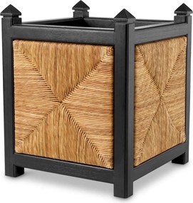 Ghiveci, vas decorativ din iarba de mare, Aruba