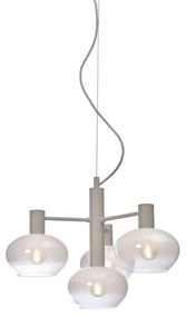 Lustra suspendata design decorativ Bologna 4L gradient/alb