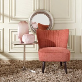 Fotoliu din tesatura rosu oxid Armchair  Fabric/Wood