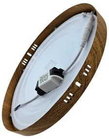 Plafonieră LED RING LED/24W/230V 4200K 28,5 cm maro