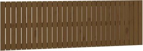 vidaXL Tăblie de pat pentru perete, maro miere, 185x3x60 cm