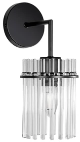 Lampă de perete 1xE27/60W/230V negru/transparent