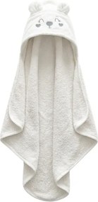 Prosop de copii cu gluga NUBI 75x75 cm, alb