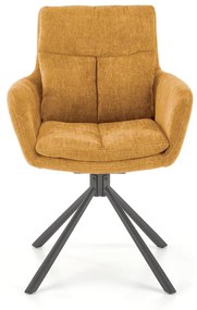 Scaun rotativ K495 stofa mustariu