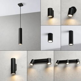 Brilagi - Lustră CRISPINA pe cablu 1xGU10/10W/230V neagră