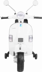 Motocicleta Electrica cu Acumulator Pentru Copii NOVOKIDS™ Vespa Premium Retro Scooter, Pornire la cheie, 3-8 ani, Max 30 kg, Cu Melodii si Lumini