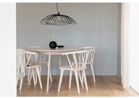 Masă de dining rotundă cu blat cu aspect de lemn de stejar 115x115 cm Yumi - Rowico