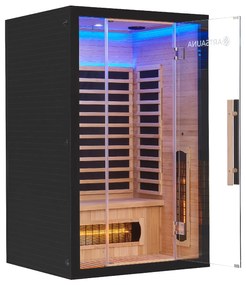 Infračervená sauna Skara čierna s technológiou Dual